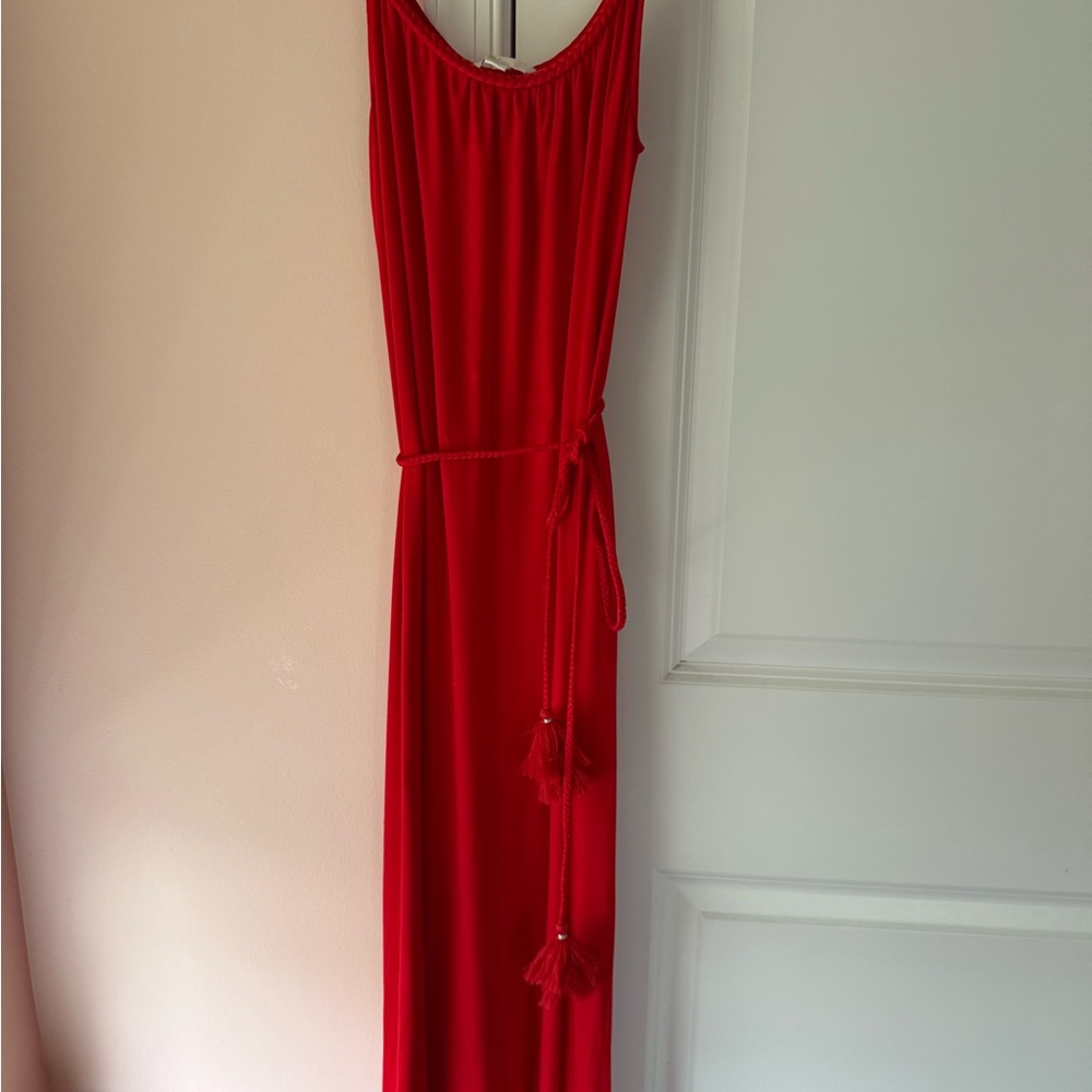 Boden Red Sleeveless Maxi Sundress for Cocktail